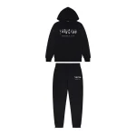 TRAPSTAR CHENILLE CAMO DEKODOWANY DRES Z KAPTUREM NA ROCZNICĘ - CZARNY