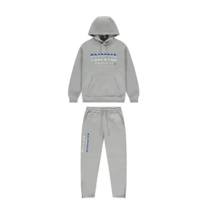 TRAPSTAR CHENILLE DECODED 2.0 DRES Z KAPTUREM - EDYCJA SZARA LODOWA