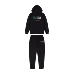 TRAPSTAR CHENILLE DECODED DRES Z KAPTUREM - CZARNO-ZIELONA PSZCZOŁA