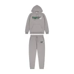 TRAPSTAR CHENILLE DECODED DRES Z KAPTUREM - SZARO-ZIELONA PSZCZOŁA