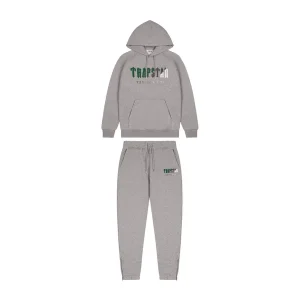 TRAPSTAR CHENILLE DECODED DRES Z KAPTUREM - SZARO-ZIELONA PSZCZOŁA