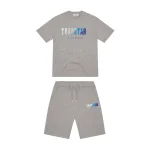 TRAPSTAR CHENILLE DECODED SHORT ZESTAW - GREY ICE FLAVOURS 2.0 EDITION