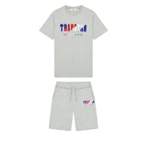 TRAPSTAR CHENILLE DECODED SHORT ZESTAW - EDYCJA SZARA REWOLUCJA