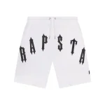Trapstar Arch Chenille Decoded 2.0-Biało-czarne szorty