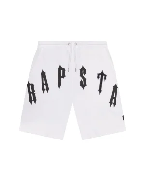 Trapstar Arch Chenille Decoded 2.0-Biało-czarne szorty