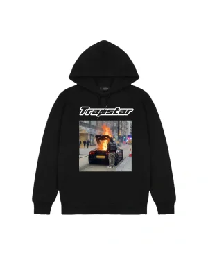 Bluza z kapturem Trapstar Black Smoke