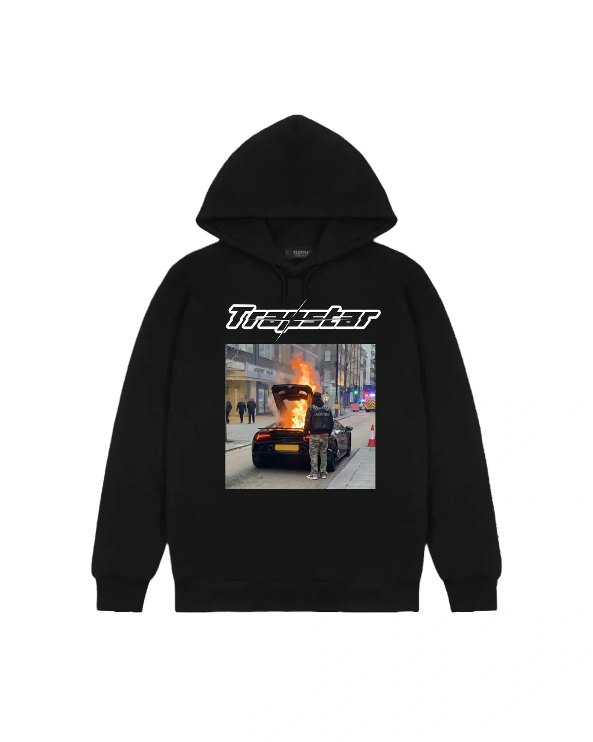 Trapstar Black Smoke Hoodie Bluza z kapturem Trapstar Black Smoke