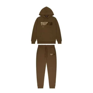 Dres Trapstar Chenille Decoded Hooded Earth Edition w kolorze brązowym