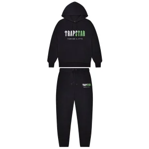 Dres Trapstar Decoded Chenille z kapturem – czarno-zielony