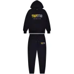 Dres Trapstar Decoded Chenille z kapturem – czarno-żółty