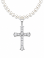 Naszyjnik z pereł Trapstar Gothic Cross-1
