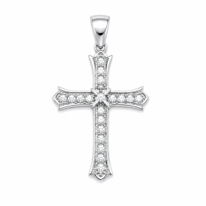 Naszyjnik z pereł Trapstar Gothic Cross