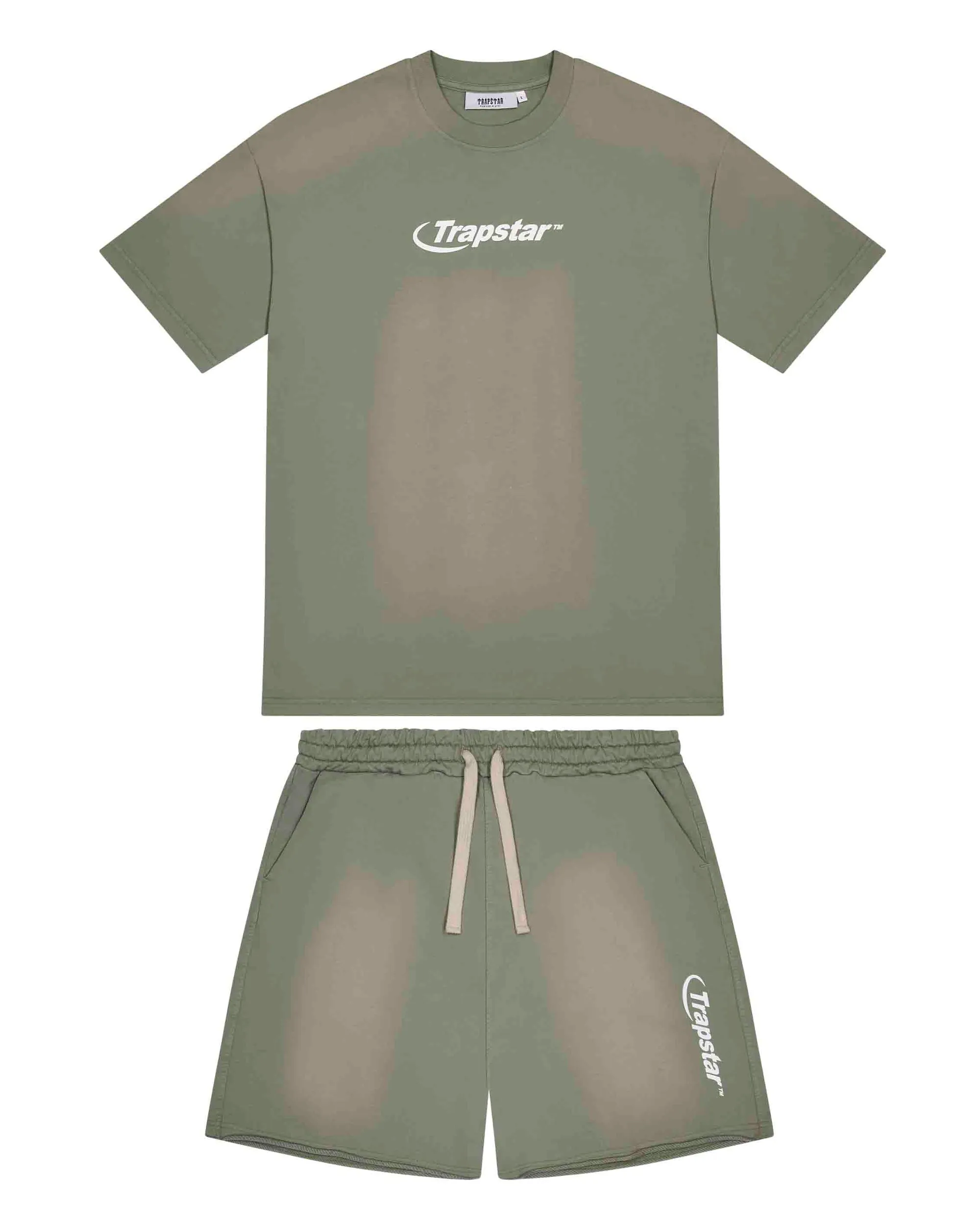 Trapstar Hyperdrive Fade - Gery Shorts Set Trapstar Hyperdrive Fade - Zestaw krótkich spodenek Gery
