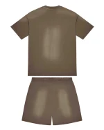 Trapstar Hyperdrive Fade - brązowe spodenki Set-1