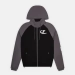 Kurtka wiatrówka Trapstar Hyperdrive – czarno-szara