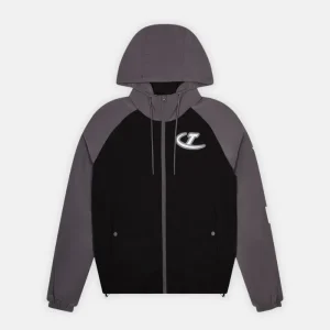 Kurtka wiatrówka Trapstar Hyperdrive – czarno-szara