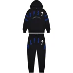 Dres Trapstar Irongate Arch Chenille 2.0 – czarno-niebiesko-biały