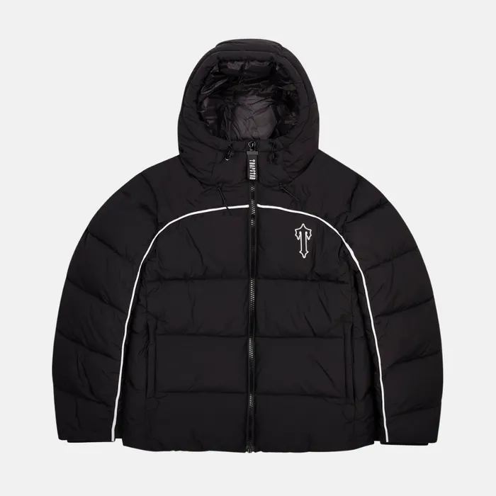 Trapstar Irongate Arch Pipping Puffer - Black White Trapstar Irongate Arch Pipping Puffer - czarno-biały