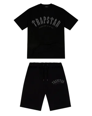 Zestaw krótkich spodenek Trapstar Irongate Camo Black Black
