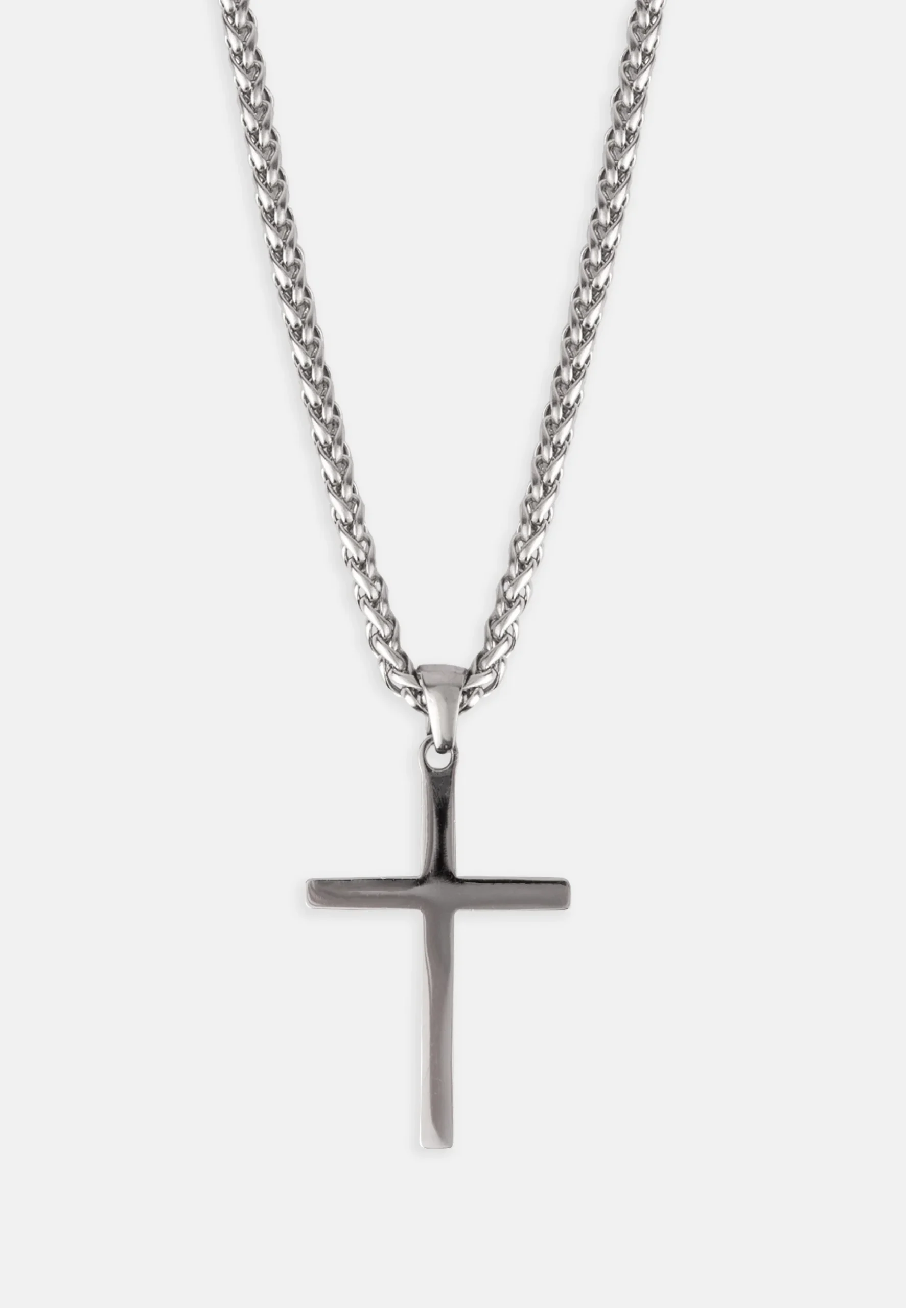 Trapstar Stainless Steel Cross Necklace Naszyjnik z krzyżem ze stali nierdzewnej Trapstar