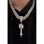 Wisiorek Trapstar T Srebrny-1