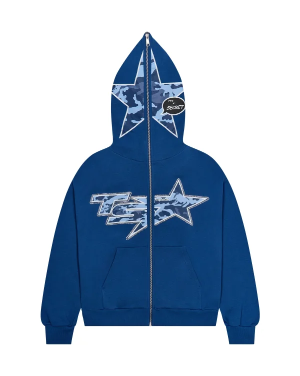 Dres Trapstar TS Star Rhinestone Blue-1