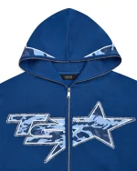 Dres Trapstar TS Star Rhinestone Blue-4