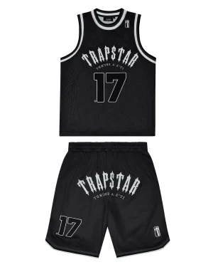 Trapstar Trapstar Zamów w przedsprzedaży Irongate Baskeball-Black Shorts Set