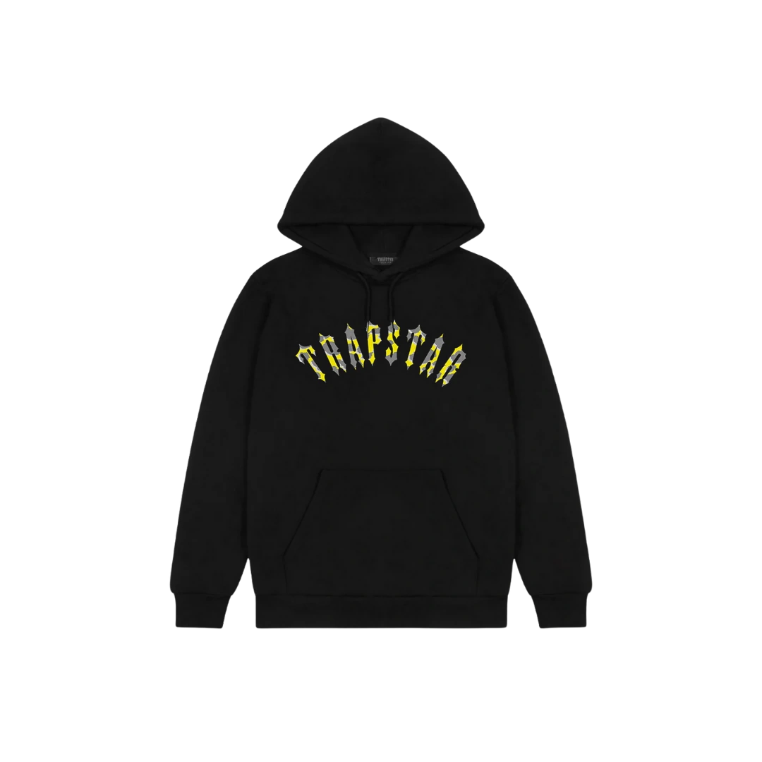 Trapstar X Central Cee Arch Black Hoodie Bluza z kapturem Trapstar X Central Cee Arch Black