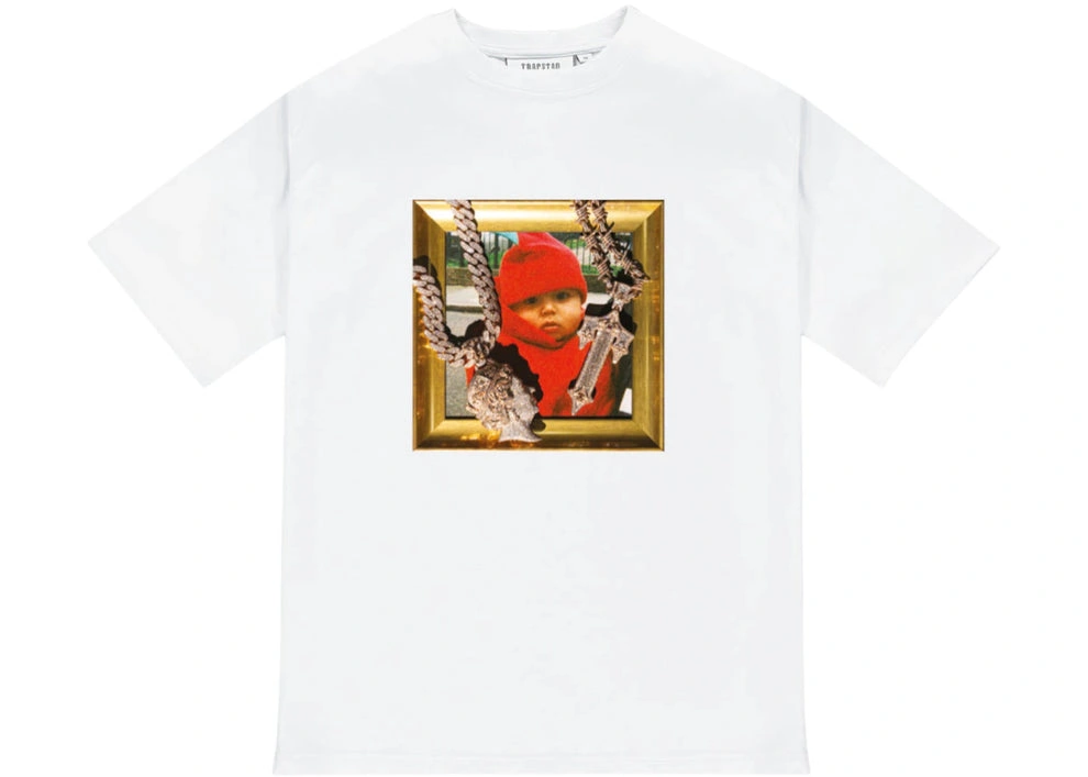 Trapstar X Central Cee CRG White Tee Trapstar X Central Cee CRG Biała koszulka