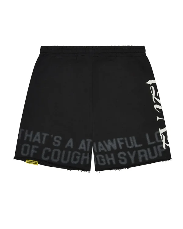 Trapstar X Syrop na kaszel Puff Czarne spodenki-1