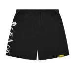 Trapstar X Syrop na kaszel Puff Czarne spodenki