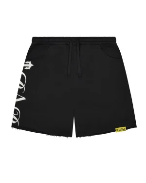 Trapstar X Syrop na kaszel Puff Czarne spodenki