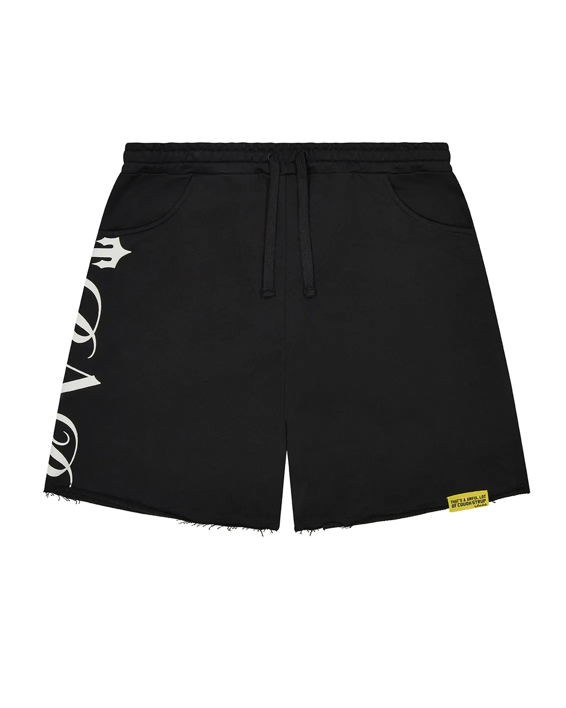 Trapstar X Cough Syrup Puff Black Shorts Trapstar X Syrop na kaszel Puff Czarne spodenki