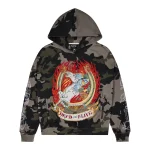 Bluza z kapturem Trapstar X Ed Hardy Dead Or Alive Camo Rhinestone