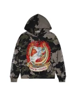Bluza z kapturem Trapstar X Ed Hardy Dead Or Alive Camo Rhinestone