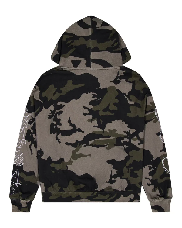 Bluza z kapturem Trapstar X Ed Hardy Dead Or Alive Camo Rhinestone Hoodie-3