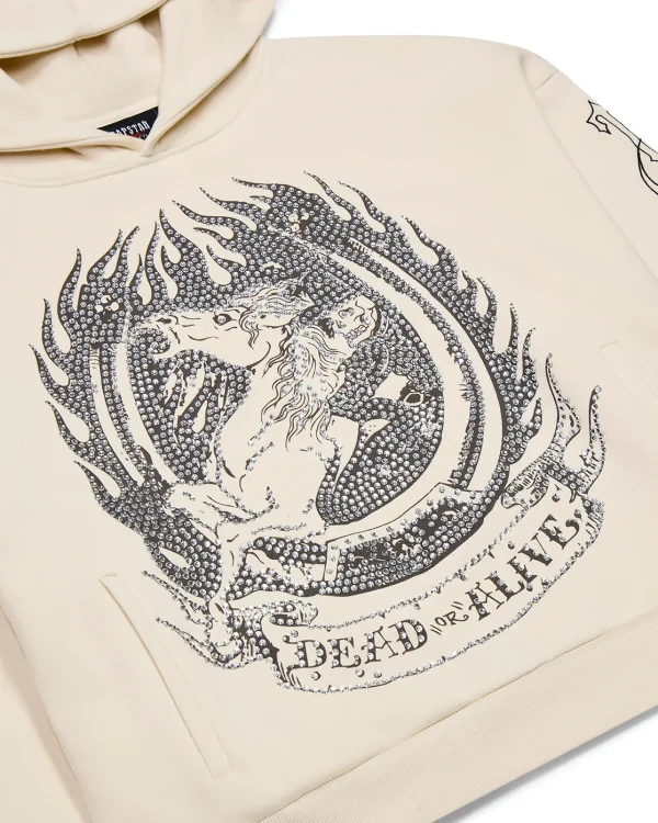 Bluza z kapturem Trapstar X Ed Hardy Dead Or Alive z kryształkami-1