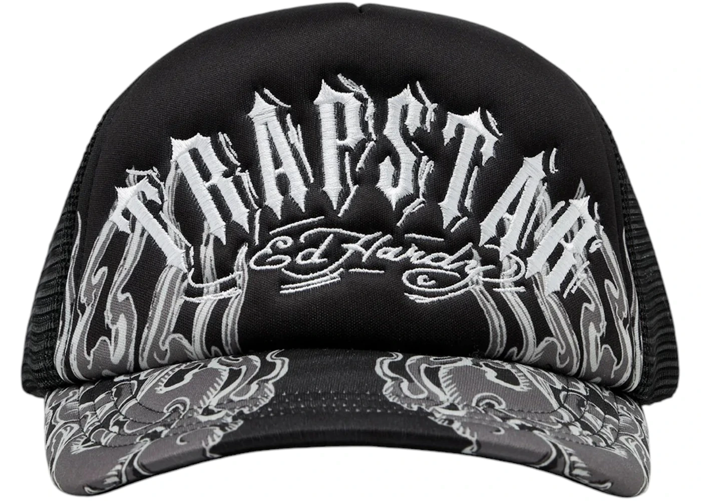 Trapstar X Ed Hardy Flame Trucker Hat Czapka truckerka Trapstar X Ed Hardy Flame