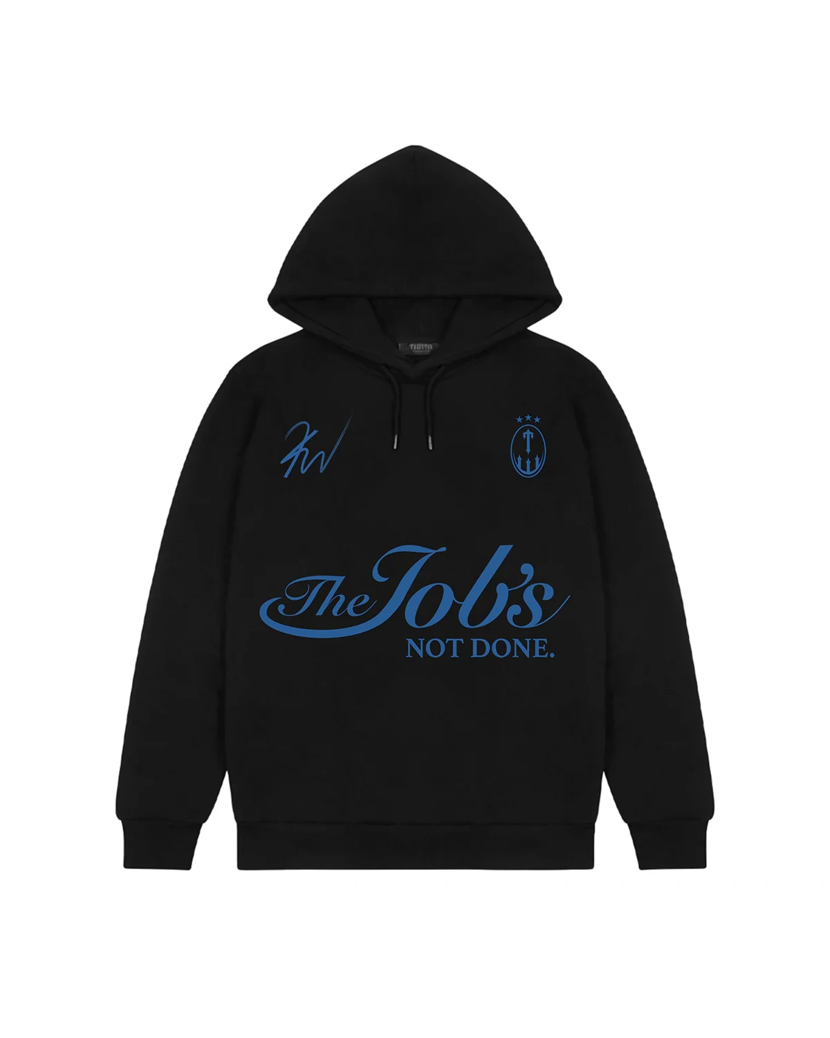 Trapstar X Kid Wild Jobs Not Done Black Hoodie Bluza z kapturem Trapstar X Kid Wild Jobs Not Done w kolorze czarnym