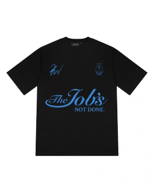 Koszulka Trapstar X Kid Wild Jobs Not Done w kolorze czarnym