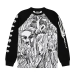 Bluza Trapstar X Sławn Czarny Biały Wafel