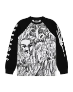 Bluza Trapstar X Sławn Czarny Biały Wafel