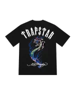 Koszulka Trapstar x Ed Hardy Black Flame Snake