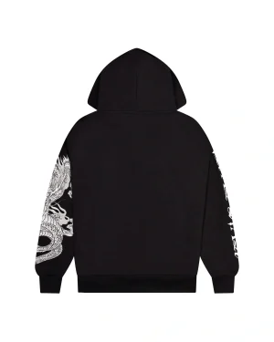 Bluza z kapturem Trapstar x Ed Hardy Black Script-1