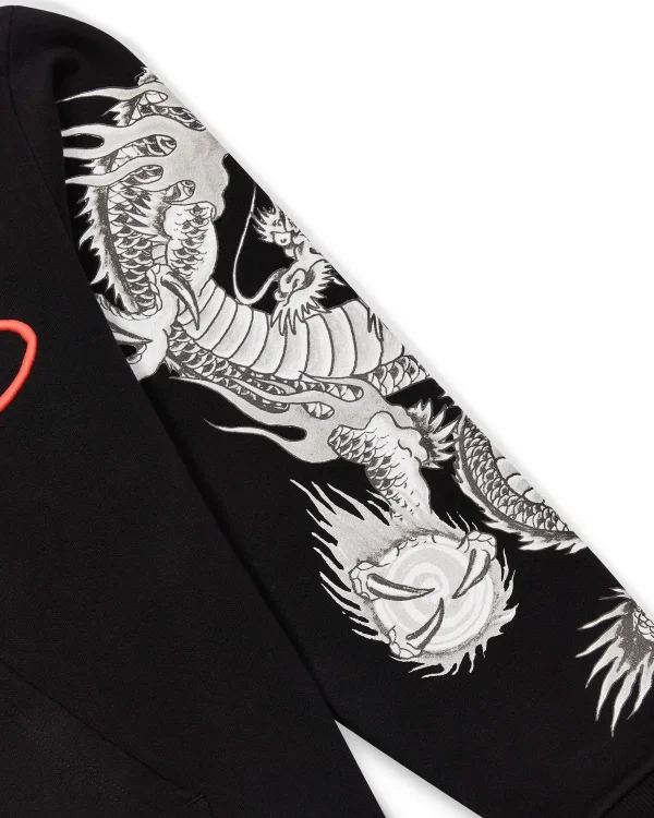 Bluza z kapturem Trapstar x Ed Hardy Black Script-3