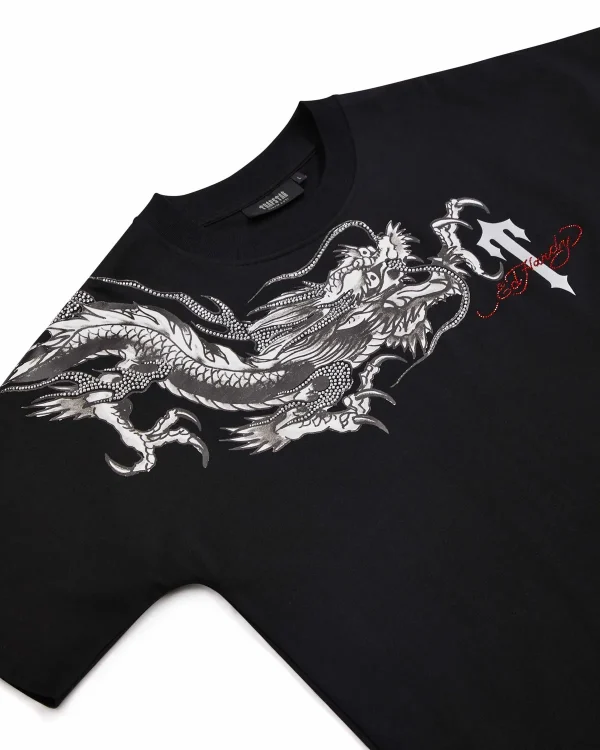Koszulka Trapstar x Ed Hardy Dragon Diamanté Tee-2