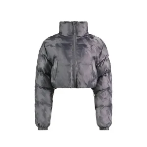 Damska kurtka puchowa Trapstar T Jacquard - SZARA