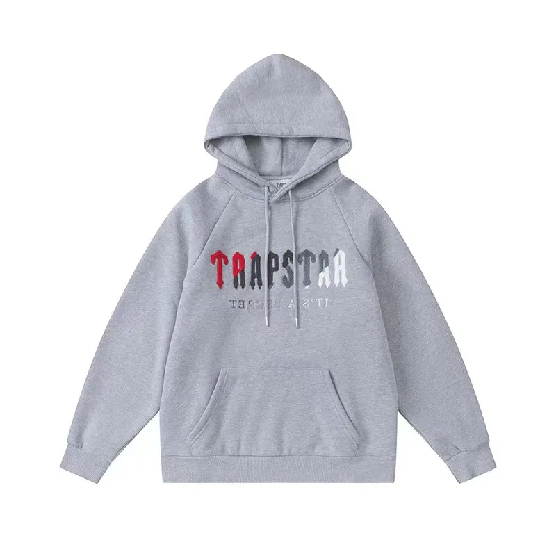its-a-secret-red-gray-logo-gray-trapstar-hoodie its-a-secret-red-gray-logo-gray-trapstar-hoodie