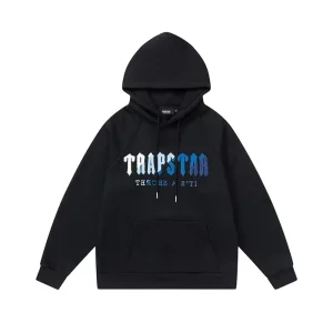 Bluza z kapturem Trapstar Blue Logo w kolorze czarnym